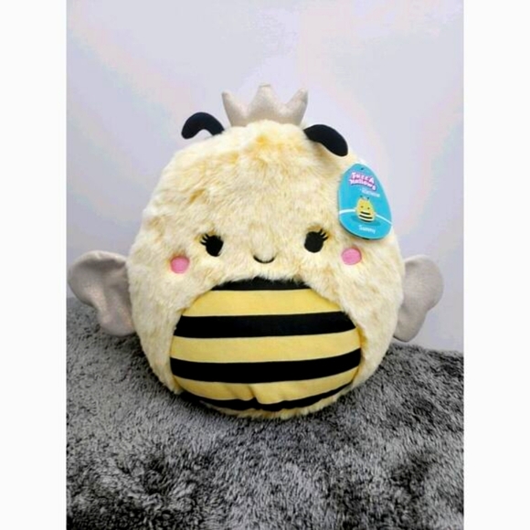 New w/tags sqiushmallow fuzzamallows Sunny Bee 12 Inches - Picture 1 of 9